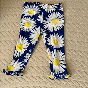 Carter's Blue and Yellow Floral Leggings